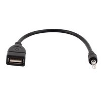 3,5-mm-AUX-Audiostecker auf USB-2.0-Buchse Konverterkabel