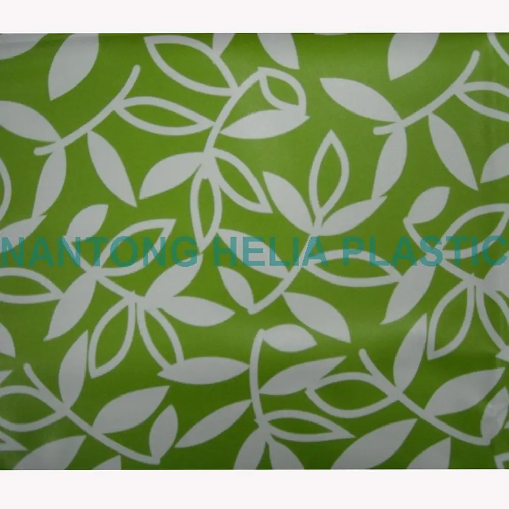 Chinese factory PVC opaque printed flex water proof Film for decoration furniture cover cupboards tablecloth
