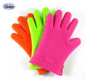 Silicone Oven Glove CR301 Heat Resistant Waterproof Oven Bbq Thickening Silicon Rubber Glove