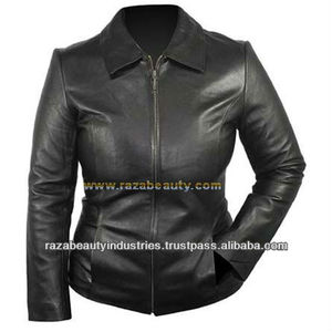 Ladies Sheep Skin Leather Jacket Breathable and Finished Plain Dyed Techniques - Product Image 1