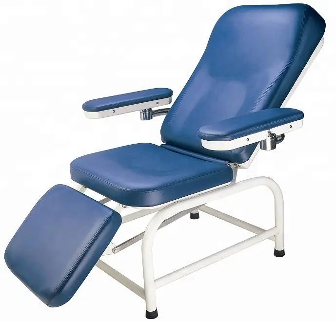 DH-XS105 लोहे स्प्रे सामग्री सरल अस्पताल क्लिनिक रक्त दान निश्चित ऊंचाई कुर्सी