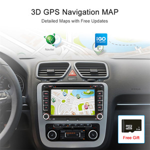 Reproductor GPS Android 2 Din de 7\" DDP para Volkswagen Golf 6, Passat B6 B7, Touran, Polo, <span class=keywords><strong>Seat</strong></span> León <span class=keywords><strong>2023</strong></span>, Almacén en España, Europa - Product Image 3