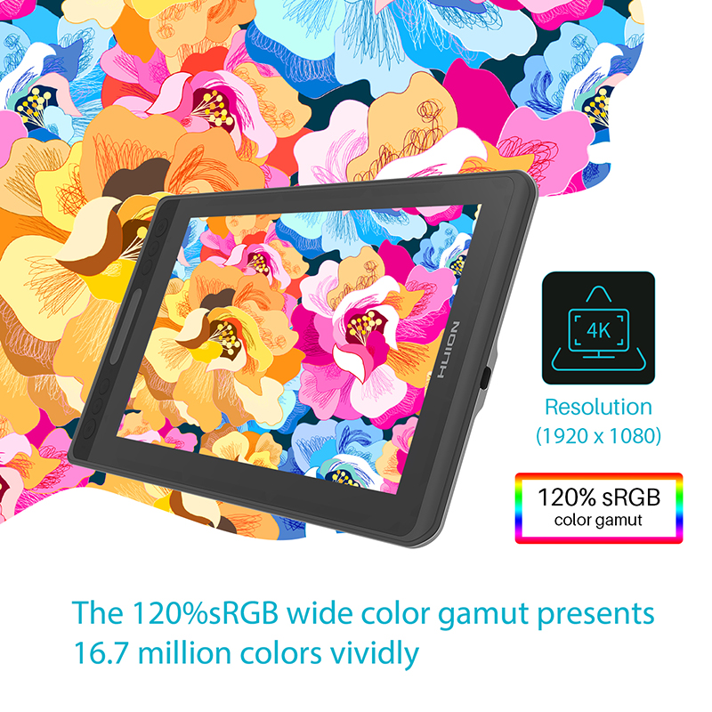 Huion KAMVAS Pro 12 GT-116 Graphics Monitor & Stylus Pen 8192 Levels