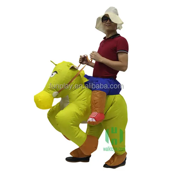 HI CE New inflatable costume lyjenny inflatable horse adult animal mascot costume horse riding clothes for party parade PVC