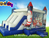 Structure gonflable de Noël de haute qualité conforme à la norme ASTM USA pour aire de jeux
