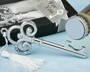 Promotional Zinc alloy key shape wedding souvenir gift