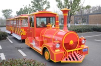 Train routier touristique de voyageurs sans rail électrique personnalisé à vendre