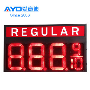 Hotcake 16inch 7 đoạn <span class=keywords><strong>LED</strong></span> hiển thị điện tử thẻ tín dụng thường xuyên không dây Wifi trạm xăng giá <span class=keywords><strong>LED</strong></span> Đồng Hồ thời gian dẫn đăng ký - Product Image 5