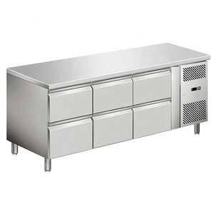 Réfrigérateur <span class=keywords><strong>professionnel</strong></span> de comptoir en acier inoxydable pour cuisine, réfrigérateur sous bar - Product Image 4