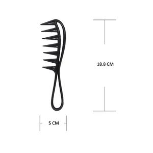 Großhandel Einzigartiges Design Personal isierte Magic Detang ling Dusche Breiter Zahn Kunststoff Haarkamm