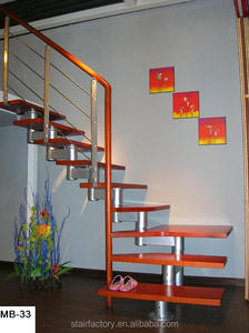 <span class=keywords><strong>Escalier</strong></span> intérieur australien, marches en bois massif, <span class=keywords><strong>escalier</strong></span> d'attique simple en acier et bois, L-55 - Product Image 3