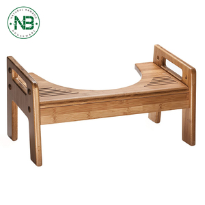 The <strong>Bamboo</strong> Original Adjustable Height Bathroom Toilet <strong>Stool</strong> - Product Image 2