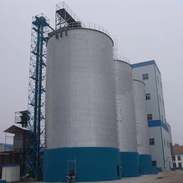 5000 Ton çeltik pirinç depolama çelik tahıl silosu satılık