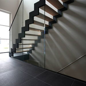 Siyah toz kaplı kirişli merdiven zig zag tasarımında - Product Image 4