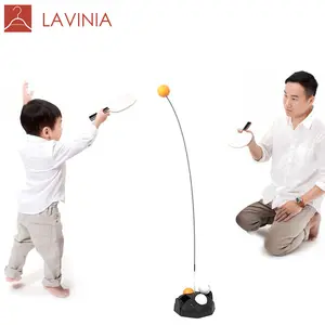 Yiwu nuevo producto de madera entrenador Dispositivo de soporte elástico suave del eje de tenis de mesa sin mesa.
