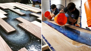Crystal <strong>Clear</strong> Epoxy <strong>Resin</strong> for Casting Wood Table - Product Image 2