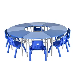 Muebles de aula para guardería, mesa y sillas de estudio para niños