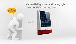 Ngoài Trời Không Thấm Nước GSM Năng Lượng Mặt Trời Ngay Tiếng Còi Báo Động An Ninh Báo Động Kẻ Xâm Nhập Hệ Thống - Product Image 3