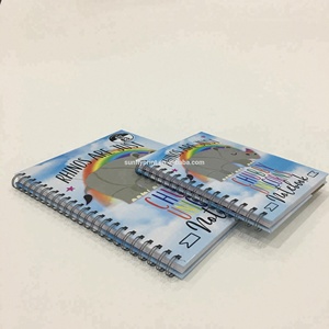 Carnet A5 personnalisé avec reliure spirale, motif <span class=keywords><strong>animaux</strong></span> amusants, journal personnalisé avec impression couleur sur papier d'art - Product Image 2