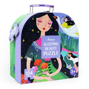 Puzzle 100 + PCs baby toys dinosaur fairytale Sleeping Beauty children educational toys gift - Product Image 6