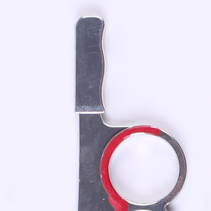 <span class=keywords><strong>Couteau</strong></span> à anneau à double doigt en métal argenté avec émail rouge Design <span class=keywords><strong>sanglant</strong></span> drôle pour les décorations de fête - Product Image 6