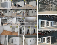 Nouvelles maisons préfabriquées en conteneurs de style moderne, résistantes aux tremblements de terre et au vent, alimentées à l'énergie solaire, de la marque HS, à prix abordable, garantie 1 an pour bureau