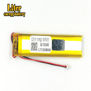 Spina 1.25-<span class=keywords><strong>2</strong></span> P 3.7 V 702890 2800 mah fabbrica di alta qualità ai polimeri di litio li-ion batteria ricaricabile lipo batteria - Product Image 2