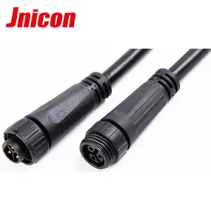 Impermeable 3 pines conector hembra y macho cable M16 impermeable conector