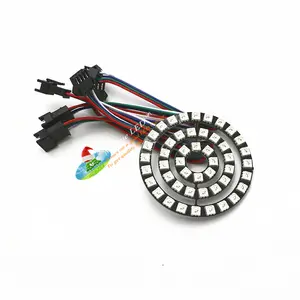 WS2812 ws2813 SK6812 60 RGB, lampu cincin piksel LED RGBW dapat diprogram