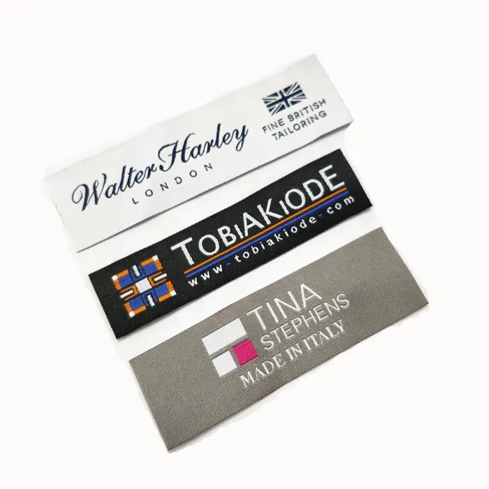 Custom Garment t shirt brand Labels Personal Labels woven Label For Clothing