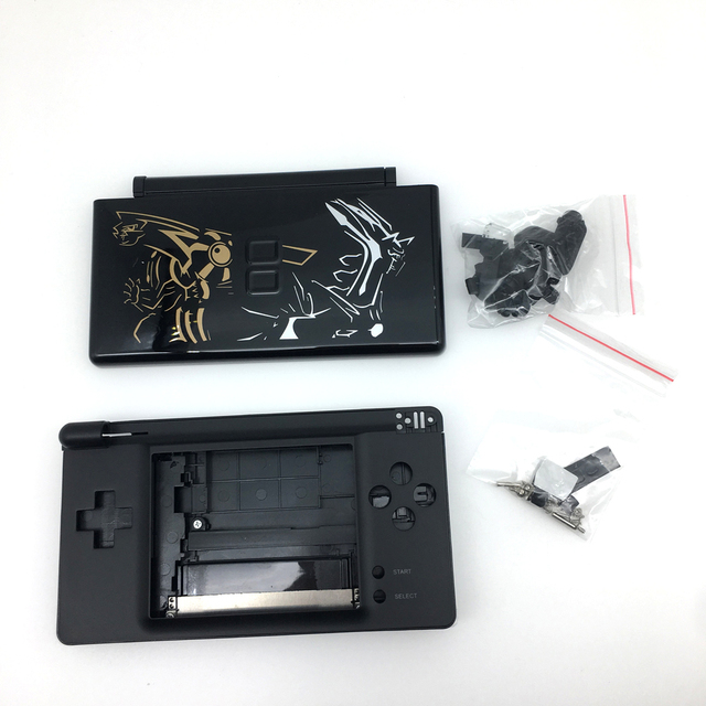 Wholesale Replacement Black Pikachu Full Housing Shell Buttons + Screen Lens +Screwdriver Kits for Nintendo DS Lite NDSL