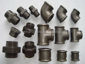Fabbricazione nero zincato maschio filettato Capezzolo <span class=keywords><strong>raccordi</strong></span> per <span class=keywords><strong>tubi</strong></span> di ghisa malleabile - Product Image 2