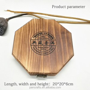 Forma hexagonal pin de regalo de madera de madera de árbol de té de alta calidad caja de almacenamiento de envases - Product Image 6