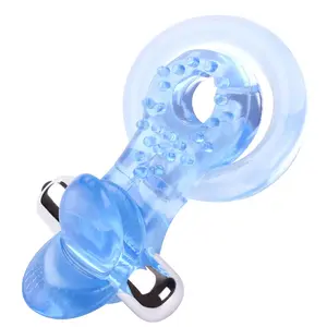 Grote Cock Lock Mannen Vibrerende Siliconen Vertraging Sex Penis Erectie Ring - Product Image 1