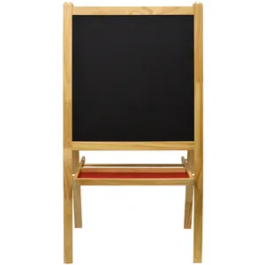 Kid Easel Whiteboard Children's Free Standing Drawing Paper Wood Chalkboard