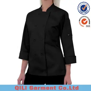 Hot Bán Chất Lượng Cao Người Phụ Nữ Đầu Bếp Áo Khoác Rasturant Đồng Phục Bếp Nấu Ăn Đầu Bếp