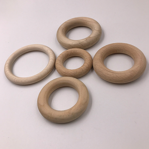 HOYE CRAFTS <span class=keywords><strong>Cerchio</strong></span> in <span class=keywords><strong>Legno</strong></span> da 70 mm per Collane e Bracciali Fai-da-Te, Anello da Dentizione per Neonati - Product Image 4