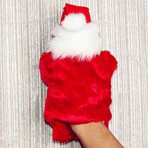 Werbe schönen cuostom Weihnachtsmann plüsch handpuppe für kinder - Product Image 4