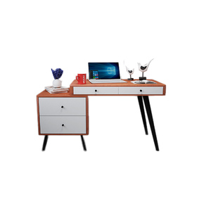 Luxury Wooden Drawers Storage Design Furniture Colorful Modern <strong>Computer</strong> <strong>Desk</strong> <strong>White</strong> with Melamine - Product Image 3