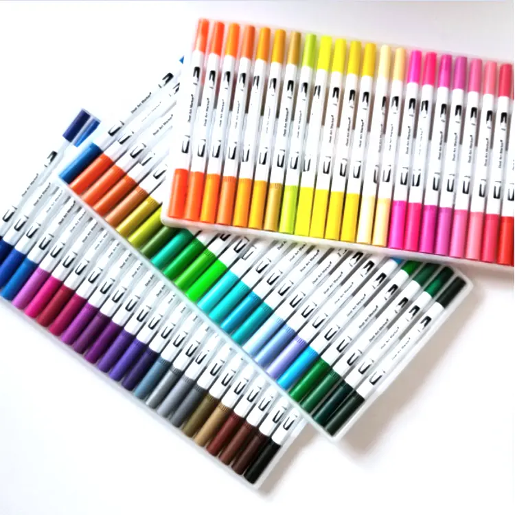 Water Color Real Refillable Marker Dual Brush Pen Art Markers