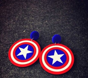 Boucles d'oreilles japonaises amusantes pour femme, boucle d'oreilles de style hip hop, boucles d'oreilles de fête pour les filles - Product Image 6