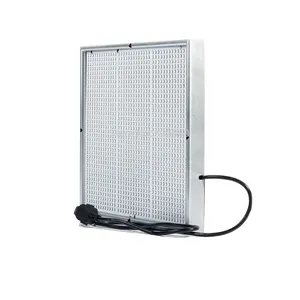 Ip66 luminária led para crescimento de cogumelos, 120w, painel quadrado, lâmpada para crescimento de mudas, luz vermelha e azul para plantas