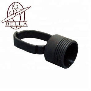 Microblading Anneau de maquillage permanent Pigment Container Tasses d'encre avec éponge Beauté Produits de soins personnels Capuchons pratiques inclus - Product Image 3