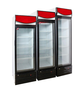 Single <strong>Door</strong> <strong>Glass</strong> Upright Cooler/Commericial Soft <strong>Drink</strong> Refrigerator/<strong>Fridge</strong> <strong>Glass</strong> <strong>Door</strong> - Product Image 1