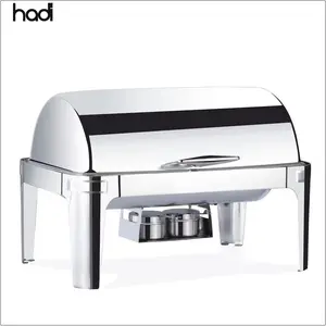 Silver elegant buffet chafing dish food warmer wholesale 9l cheap catering cheffing dish for restaurant