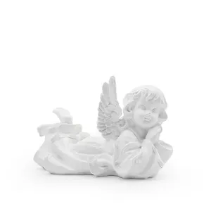 New design resin statue cute vivacious girls angel