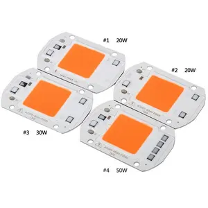 Chip led de espectro completo de alta potencia, 20W, 30W, 50W, para iluminación de crecimiento de plantas de interior