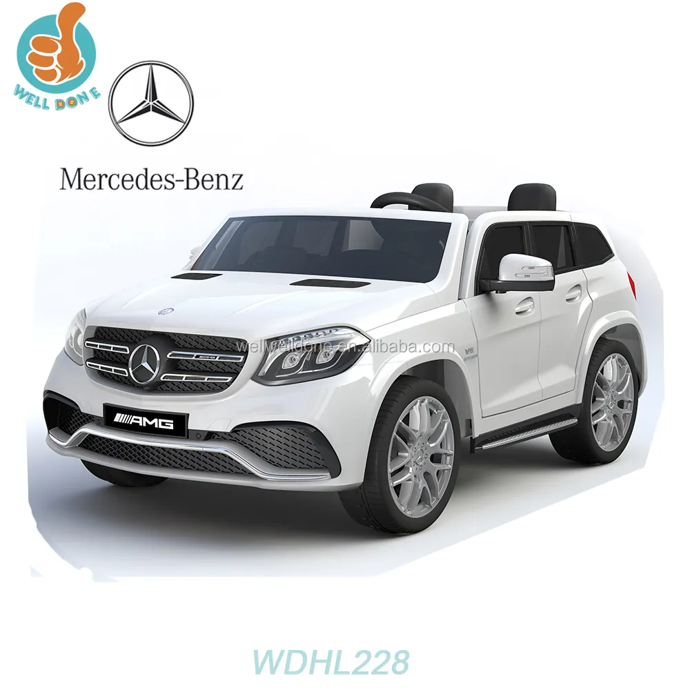 ライセンスドメルセデスWDHL228 BENZ GLS 63 2シート、2.4g r/c、音楽とライト、レザーシートEVAホイールオプション