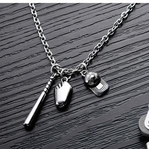 Collana con ciondolo a guanto con berretto da Baseball in <span class=keywords><strong>acciaio</strong></span> inossidabile con gioielli Souvenir della <span class=keywords><strong>lega</strong></span> di Baseball - Product Image 2