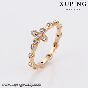 14940 الأزياء الصليب مجوهرات خاتم البنات الدين 18k الذهب الماس حجر الزركون خواتم الاصبع - Product Image 4